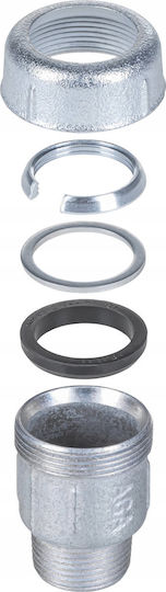 AGAflex Мъжка Връзка За Тръба Месинг 1/2" 1мм 10010001