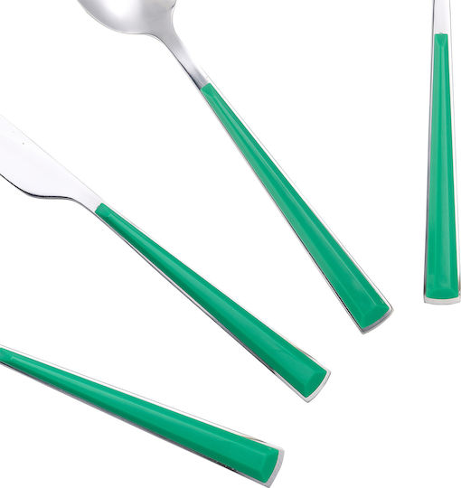 Benetton Rainbow Besteckset Edelstahl Grün 24Stück