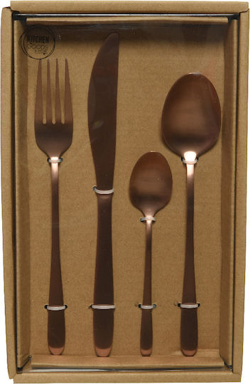 Kaemingk Besteckset Edelstahl Rose Gold 16Stück