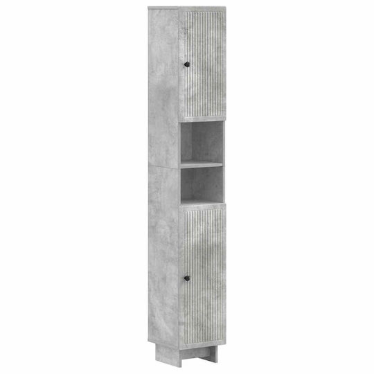 vidaXL Dulap coloană pentru baie de pardoseală 30x31x190cm Sonoma