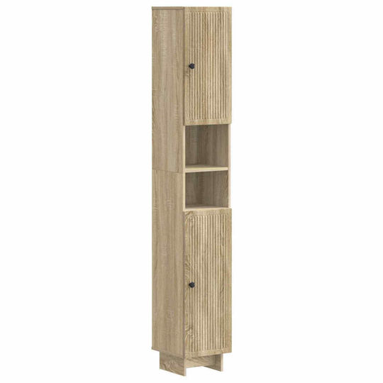 vidaXL Στήλη Μπάνιου Δαπέδου 30x31x190cm Sonoma