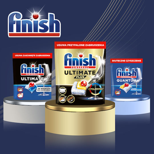 Finish Powerball Quantum Ultimate Hülsen/Kapseln Geschirrspülmittel Umweltfreundlich