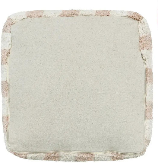 Fotolii Puf Bolster Impermeabil Vichy Roz 40x40x20cm