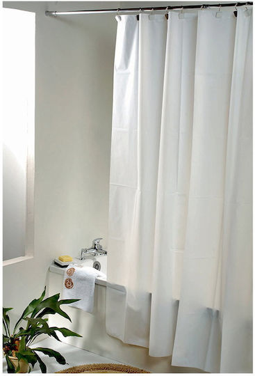 Cyclops Shower Curtain 180x180cm Λευκή