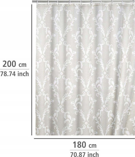 Wenko Baroque Shower Curtain 180x200cm Anti-moisture 20048100