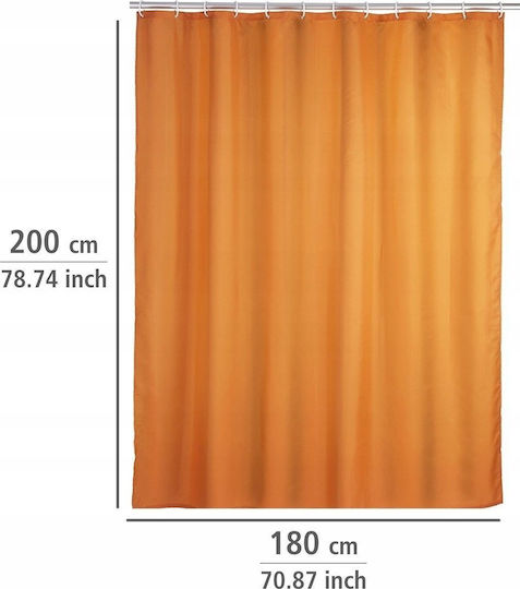 Wenko Shower Curtain 180x200cm Orange