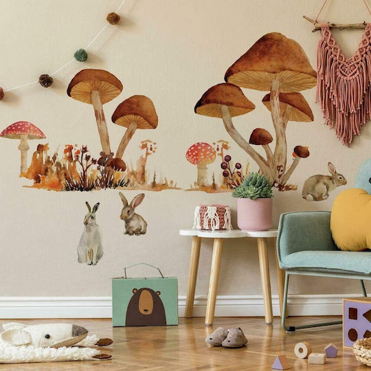 RoomMates Decor Kinder Wandsticker Wand Mushroom Junior 127x83.51cm 13Stück