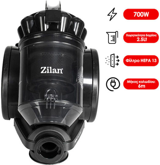 Zilan ZLN3300 Aspirator 700W cu sac 2.5lt Neagră