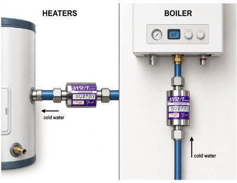 NVR Magnetic Filter for Boiler Cross-Section 1/2"