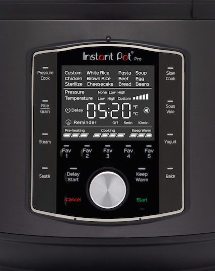 Instant Pot Pro 113-0057-01-EU Мултикукър 1400W с Капацитет 8лт Черен