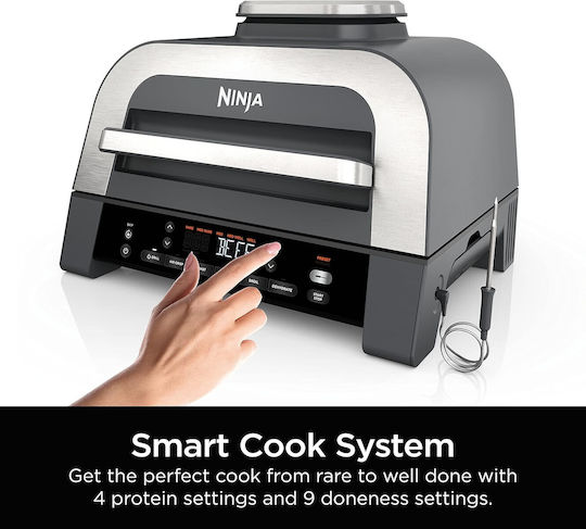 Ninja Foodi® Smart XL Elektrisches Grill 1760W Silber