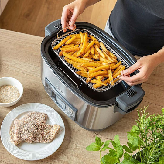 Sencor SPR 5500 SS Slow Cooker 1350W cu Capacitate 6L Argintiu