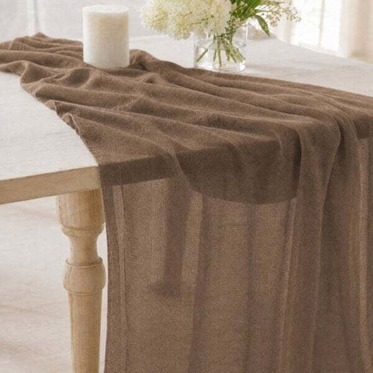 Gauze Fabric Simple 150x10m Brown