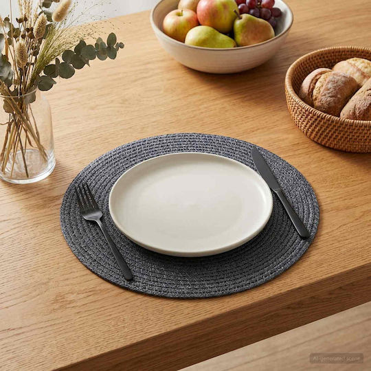 vidaXL Салфетки Сламени Сиви 30x30см 12 Бройки vidaXL Салфетки Сламени Сиви 30x30см 12 Бройки