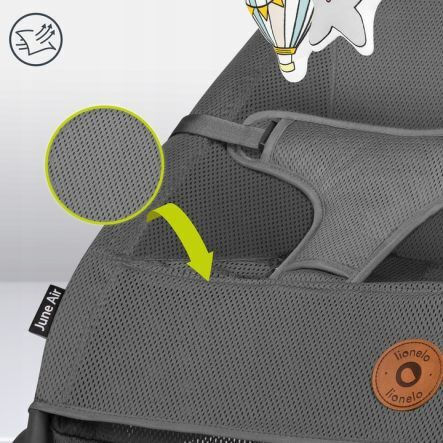Lionelo Handbuch Baby Relax June Air Gray Graphite für Kind bis 9kg