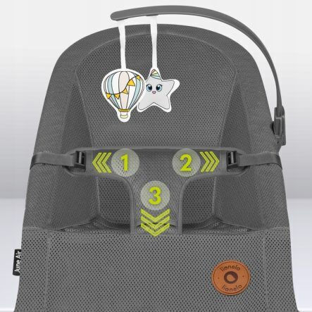 Lionelo Handbuch Baby Relax June Air Gray Graphite für Kind bis 9kg