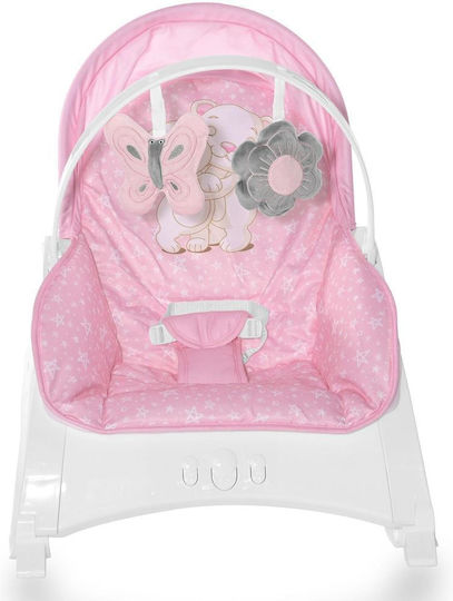 Lorelli Elektrisch Baby Relax Enjoy mit Musik und Vibration Pink Hug für Kind bis 9kg