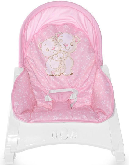 Lorelli Elektrisch Baby Relax Enjoy mit Musik und Vibration Pink Hug für Kind bis 9kg