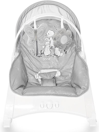 Lorelli Elektrisch Baby Relax Enjoy mit Musik und Vibration Grey Rabbits für Kind bis 9kg