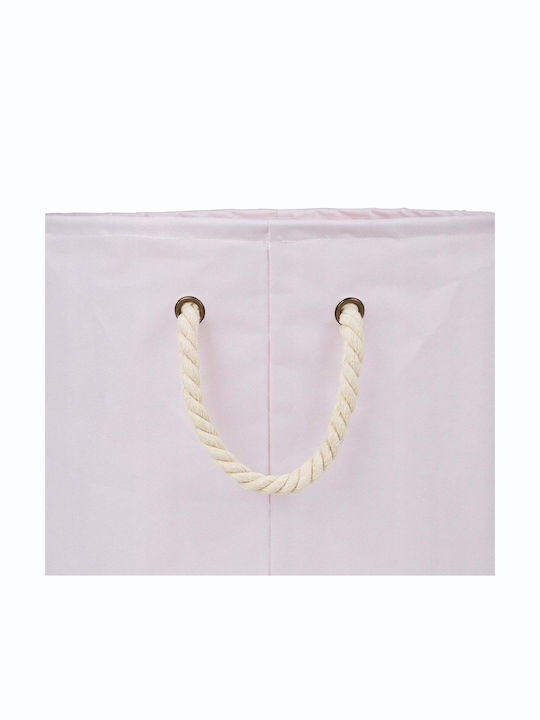 Wenko Fabric Laundry Basket 63lt 40x40x50cm Pink