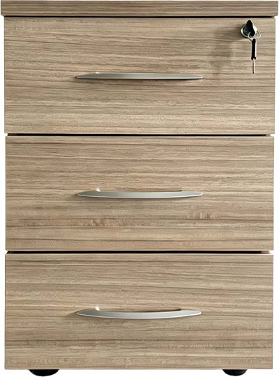 Pakketo Büroaufbewahrungsschublade Armadi Holzbeige 40x40x55cm