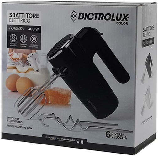 DictroLux Миксер Ръчен 300W Черен