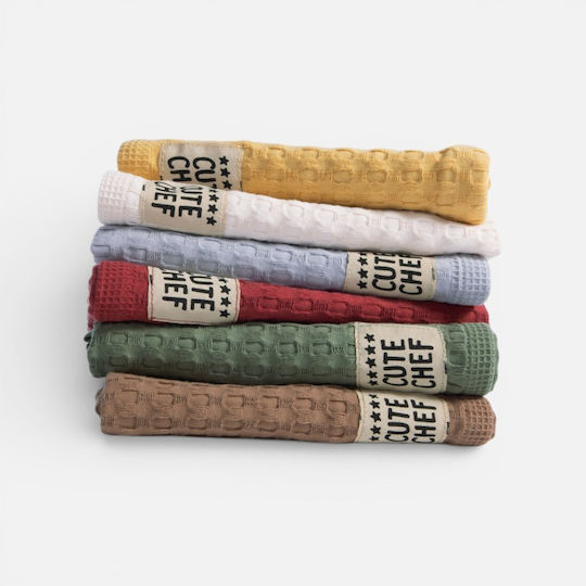 Nef-Nef Homeware Cute Chef Geschirrtuch aus 100% Baumwolle in Grün Farbe 45x68cm