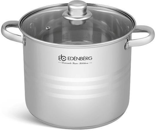 Edenberg Pots Set Made of Stainless Steel Silver Matte 3 Pieces
