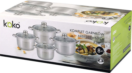 Koko Fame Töpfe Set aus Rostfreiem Stahl 4 Teile