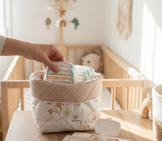 BabyValia Baby Cosmetic Basket Beige