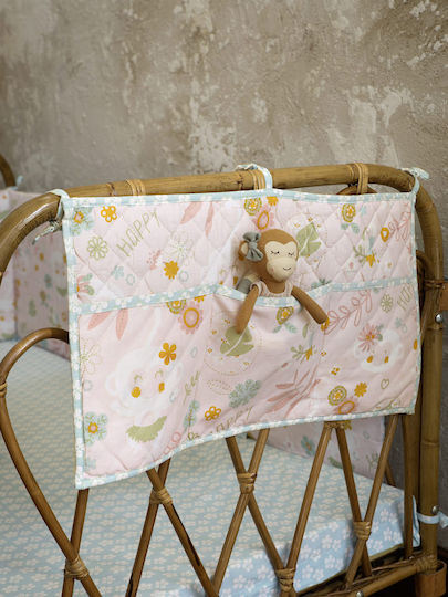Nima Kinderzimmer-Aufbewahrungskörbe Happy Monkey Rosa