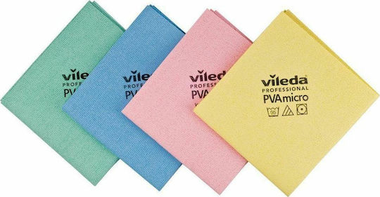 Vileda Lavete de curățat cu microfibre Utilizare generală Roșii 38x35buc 1buc