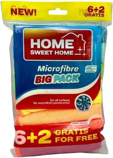 Hsh Reinigungstücher Mit Mikrofasern 6+2 Stück