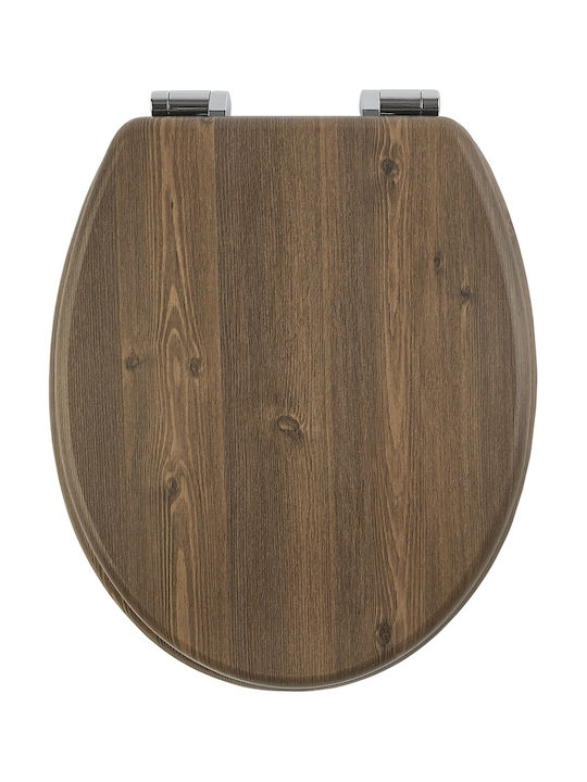 AWD Interior Plastic Toilet Seat 45.5x37cm Brown