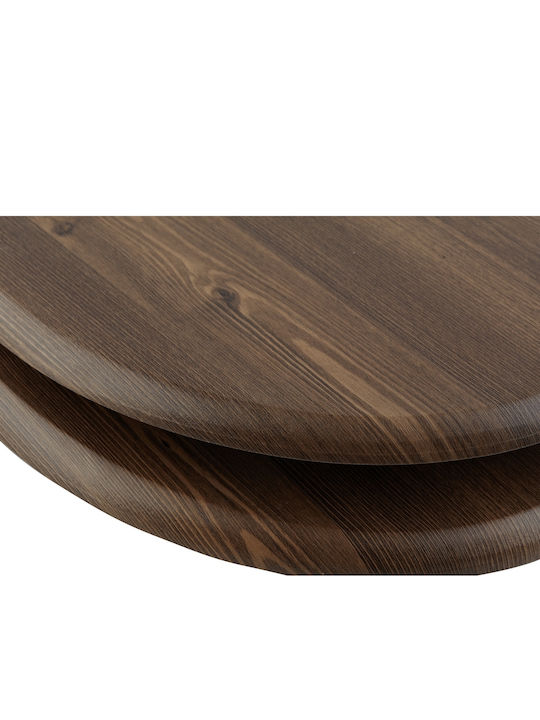 AWD Interior Plastic Toilet Seat 45.5x37cm Brown