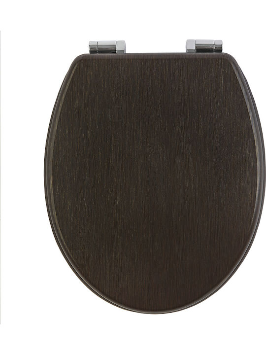 AWD Interior Toilet Seat Plastic 45.5x37cm Brown