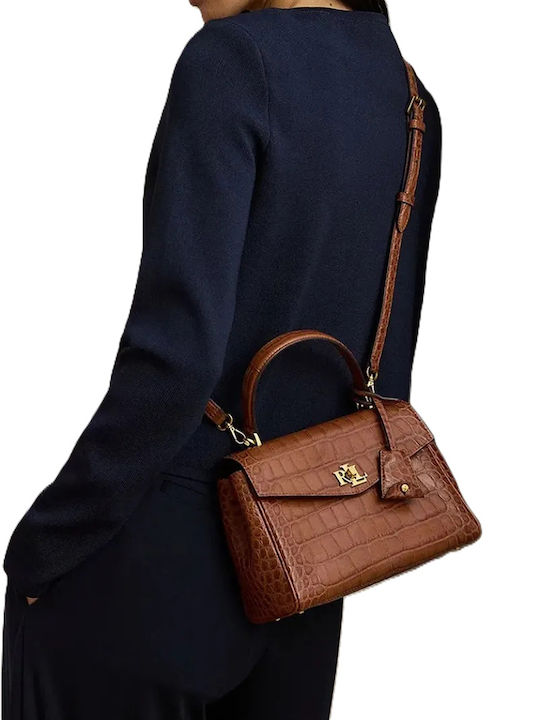 Lauren Leather Women's Shoulder Bag Beige