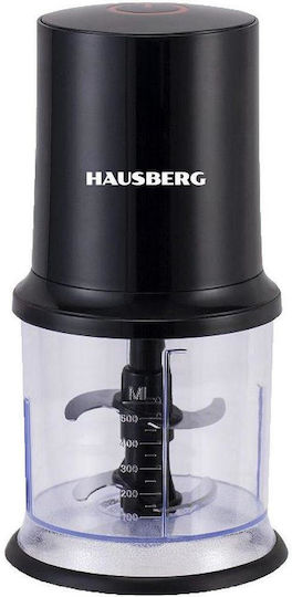 Hausberg Mini Chopper 400W With 500ml Capacity Black