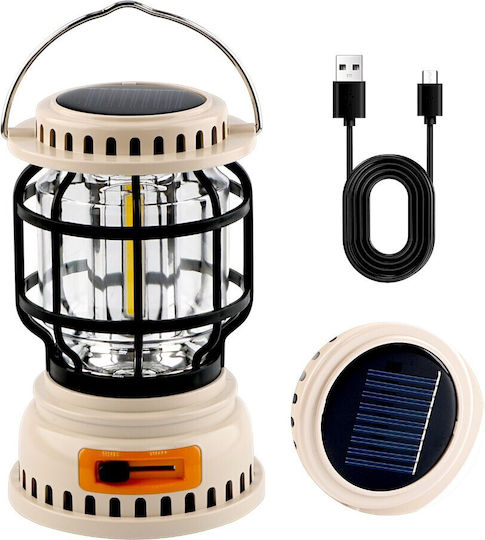 Led Solar Laterne für Camping Beig