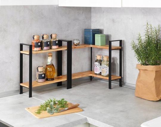 Wenko Lou Holz Tischspiel Basis 30x30x33cm Schwarz
