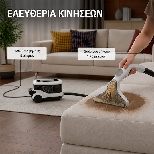Ryer Pro Pro 5 In 1 Σκούπα Υγρών / Στερεών 800W με Πλαστικό Κάδο 3lt
