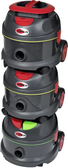Viper DSU12-EU1 Прахосмукачка за Сухо Почистване 880W с Пластмасов Контейнер 12л Черна