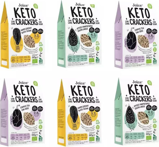 Joice Organic Crackers Keto Combo 6 Pcs 6x60gr