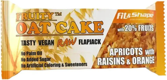 Fit Riegel Energie / Hafer / Roh / Flapjack mit Aprikosen mit Rosinen und Orange (1x80gr) 80gr