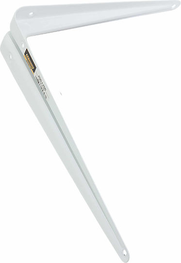 FFG Heavy-Duty Metallic Corner Shelf White 200x250mm 25748