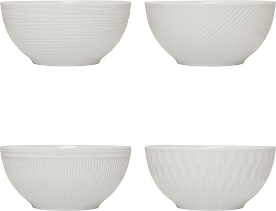 Porcelain White Salad Bowl 15x15x7cm