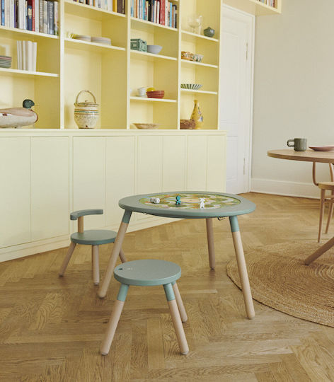 Mutable Kindertisch aus Holz Schwarz Stokke