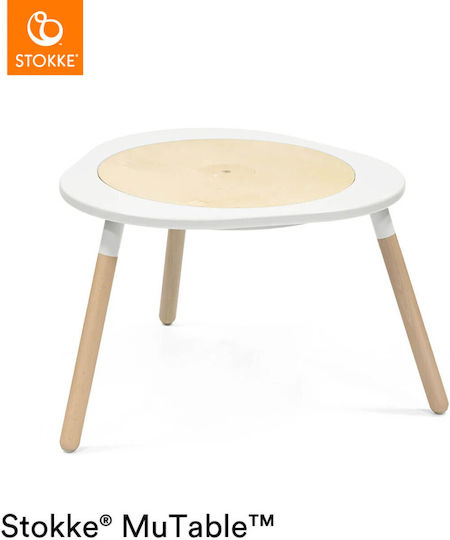 Mutable Kindertisch aus Holz Schwarz Stokke