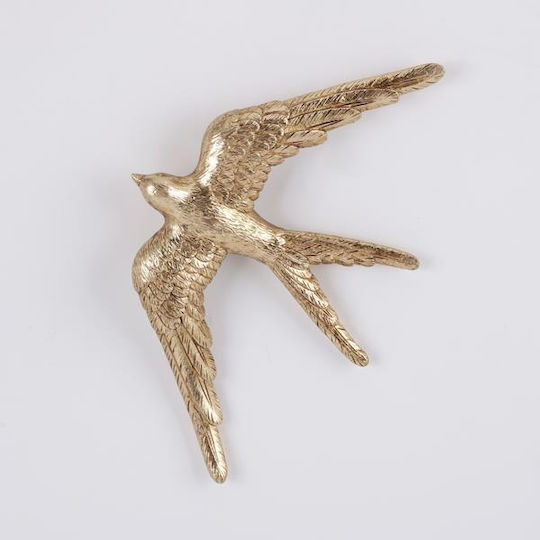 Wanddekoration Gold 21,2x2,5x13,2cm 2Stücke