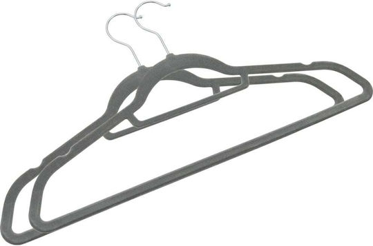 vidaXL Clothes Hanger Plastic Grey 289917 20 Pieces